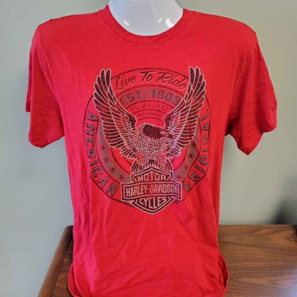 Harley Davidson T Shirt Savannah GA T Shirt Motorcycle Biker Live to Ride